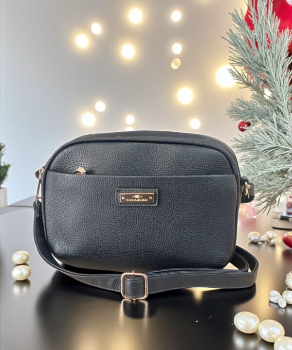 Черна дамска чанта през рамо | Kimy Style