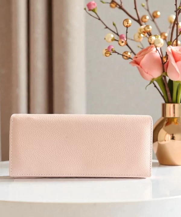 Дамско портмоне от естествена кожа – бежово | Kimy