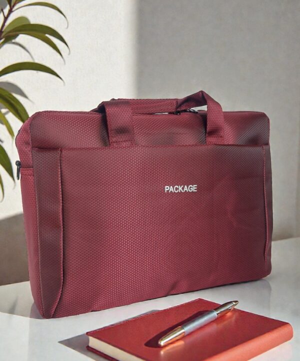 Елегантна дамска чанта – лаптоп и документи – бордо хамелеон | Kimy Style
